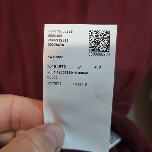 Boss XL slim fit longsleeve thin knit cotton raw hem burgndy sweater - Picture 5 of 6